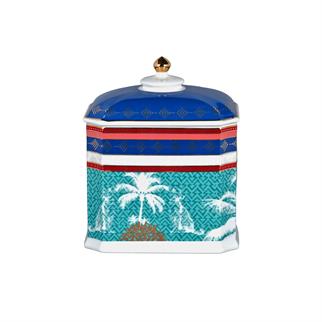 Lucky Art Palmera Bone Köşeli Kavanoz 19 Cm