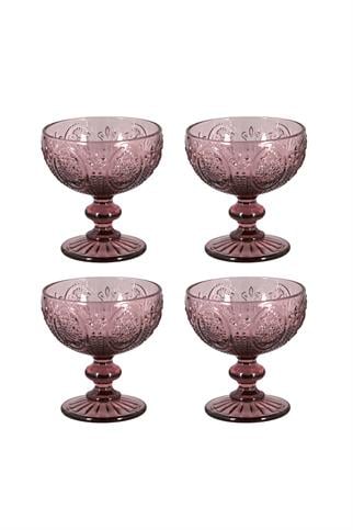 Lucky Art Velora Cam Kase Seti Mor 4 Parça