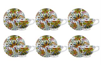 Lucky Art Yvette 6lı Çay Fincanı