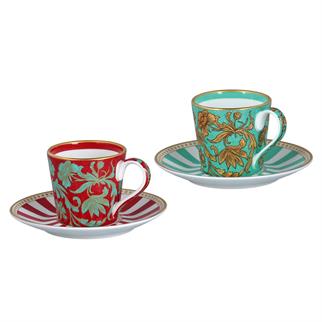 Lucky Art Zeflora Bone Kahve Fincan Takımı 4 Parça