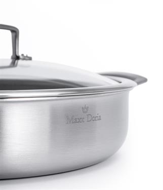Maxx Doria Steel Fusion Kısa Tencere 24 Cm