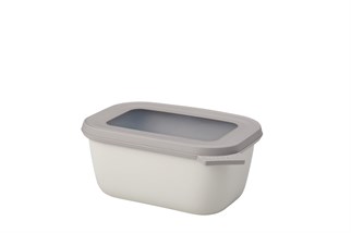 Mepal Cirqula Dikdörtgen Saklama Kabı Nordic White 750 Ml