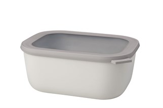 Mepal Cirqula Dikdörtgen Saklama Kabı Nordic White 3000 Ml