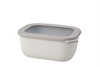Mepal Cirqula Dikdörtgen Saklama Kabı Nordic White 1500 Ml