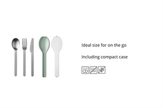 Mepal Ellipse Taşınabilir Çatal Bıçak Takımı Nordic Sage 3 Parça