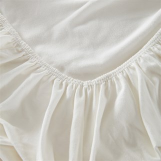 Othello Cotton Flex Fitted Penye Çarşaf 100x200cm Krem