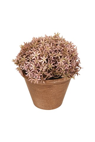 Porland Allium Mor Yapay Bitki 25 cm