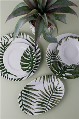 Porland Botanik 32 Parça 6 Kişilik Yemek Takımı