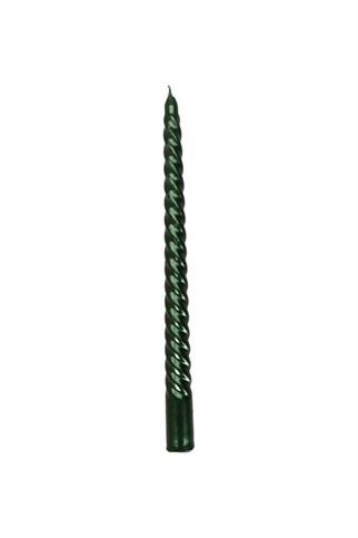 Porland Christmas Glow Şamdan Mum Yeşil 2li 25 cm