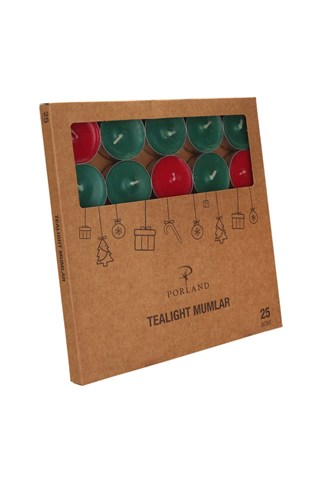 Porland Christmas Glow Tealight Mum 25li