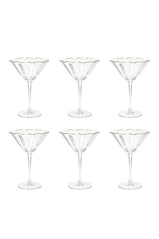 Porland Crocus Martini Bardağı 250 cc 6lı