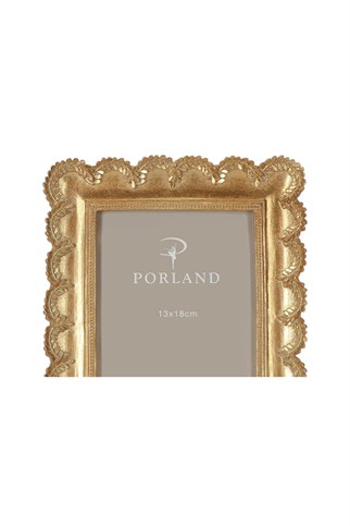 Porland Dacy Altın Rengi Polyresin Çerçeve 13x18 cm