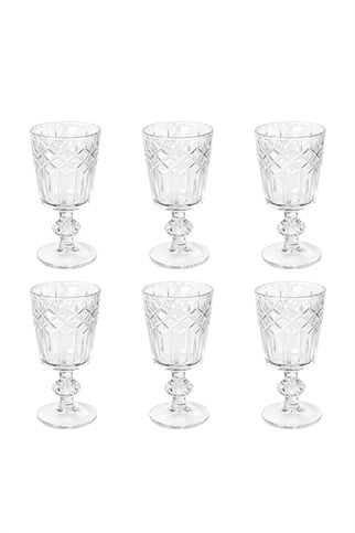 Porland Diamond Ayaklı Su Bardağı 280 cc 6lı
