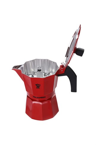 Porland Ghidini Kırmızı Italexpress Espresso Pot 3 Kişilik