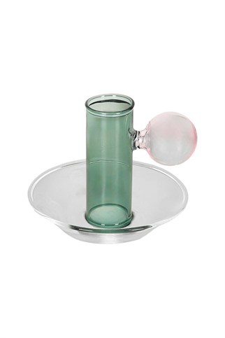 Porland Hardy Yeşil Cam Mumluk 7 Cm