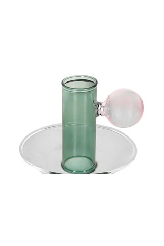 Porland Hardy Yeşil Cam Mumluk 7 Cm