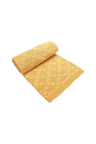 Porland Harmony Bebek Pamuk Battaniye Hardal 80x100 Cm