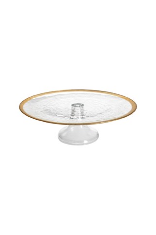 Porland Luna Gold Cam Ayaklı Tabak 31 cm