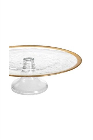 Porland Luna Gold Cam Ayaklı Tabak 31 cm
