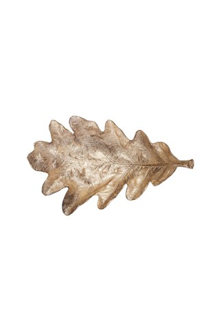 Porland Meşe Yaprağı Dekoratif Tabak 30x14 Cm