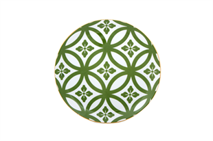 Porland Morocco Ds1 Yeşil Düz Tabak 17 Cm