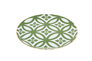 Porland Morocco Ds1 Yeşil Düz Tabak 17 Cm