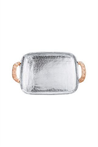 Porland Nora Silver Tepsi 38x25x4cm