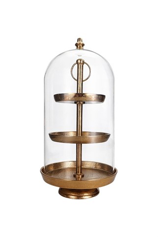 Porland Raika Altın 3 Katlı Kapaklı Stand 22x49 Cm