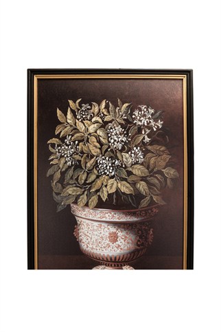 Porland Saksıda Çiçekli Bitki Tablo 60x2,5x90 cm