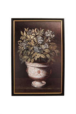 Porland Saksıda Çiçekli Bitki Tablo 60x2,5x90 cm