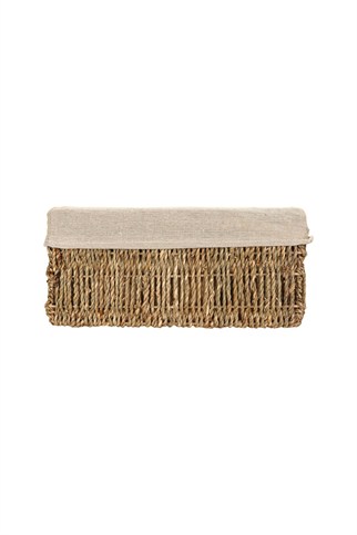 Porland Smyrna Natural Dikdörtgen Sepet 39 cm