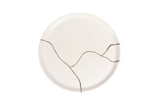 Porland Spirits Altın Yaldız Düz Tabak 24cm