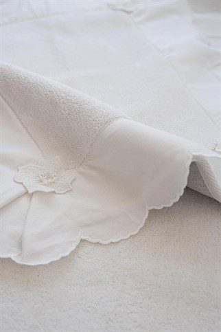 Royal Nazik Hanzade Paspas Set Krem 2li 50x60-60x100 Cm