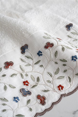 Royal Nazik Livano Banyo Havlu Krem 90x150 Cm