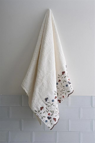 Royal Nazik Livano Banyo Havlu Krem 90x150 Cm