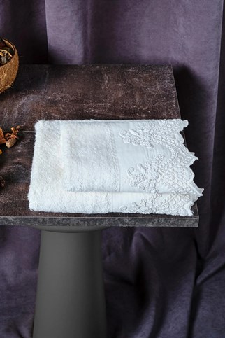 Royal Nazik Tual Banyo Havlu Krem 90x150 Cm