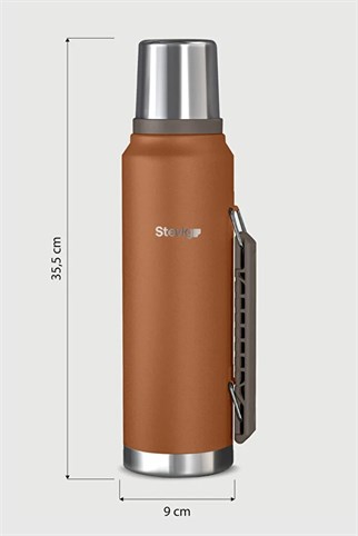 Stevig 1 Camper Klasik Kulplu Sızdırmaz Çelik Termos Autumn Leaf 1.2 lt
