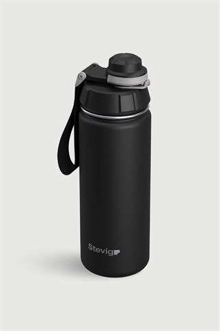 Stevig 1 Hand Leak-Proof Sızdırmaz Çelik Termos Black 500 ml