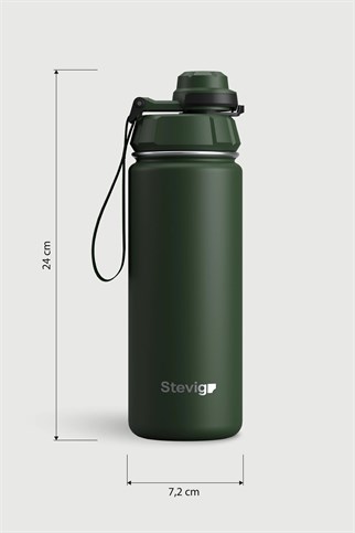 Stevig 1 Hand Leak-Proof Sızdırmaz Çelik Termos Green 500 ml
