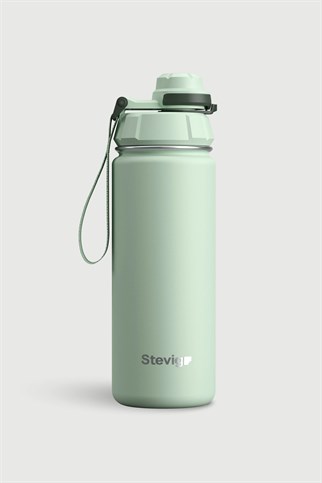 Stevig 1 Hand Leak-Proof Sızdırmaz Çelik Termos Smoke Green 500 ml
