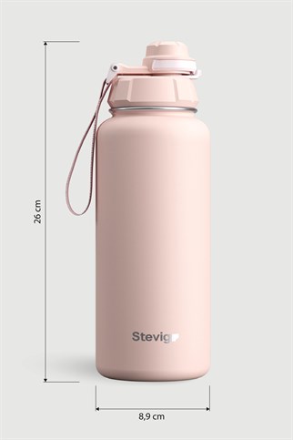 Stevig 1 Hand Leak-Proof Sızdırmaz Çelik Termos Icy Pink 1000 ml