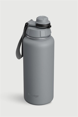 Stevig 1 Hand Leak-Proof Sızdırmaz Çelik Termos Grey 1000 ml