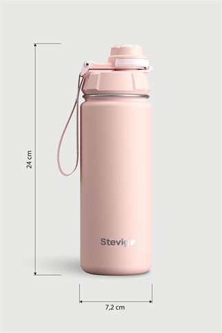 Stevig 1 Hand Leak-Proof Sızdırmaz Çelik Termos Icy Pink 500 ml