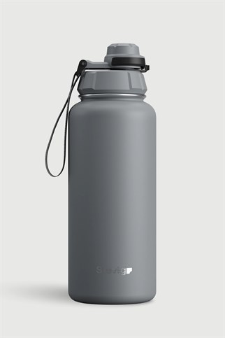 Stevig 1 Hand Leak-Proof Sızdırmaz Çelik Termos Grey 1000 ml