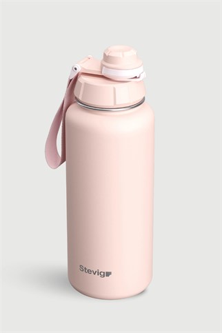 Stevig 1 Hand Leak-Proof Sızdırmaz Çelik Termos Icy Pink 1000 ml