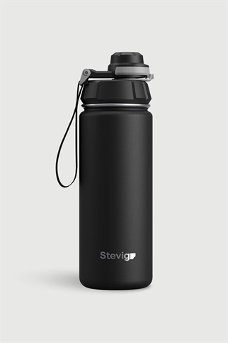 Stevig 1 Hand Leak-Proof Sızdırmaz Çelik Termos Black 500 ml