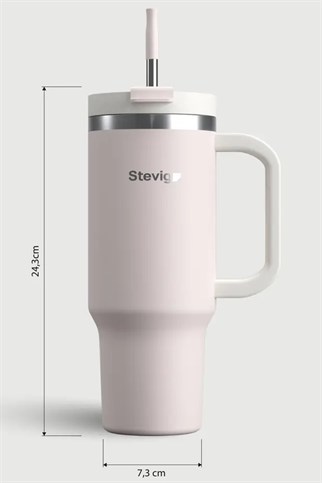 Stevig 2 Moods Tuck-In Tumbler Sızdırmaz Çelik Termos Petal Pink 900 ml