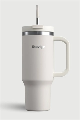 Stevig 2 Moods Tuck-In Tumbler Sızdırmaz Çelik Termos White Sand 900 ml
