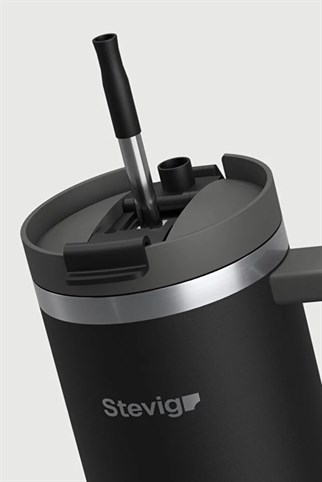 Stevig 2 Moods Tuck-In Tumbler Sızdırmaz Çelik Termos Black 900 ml