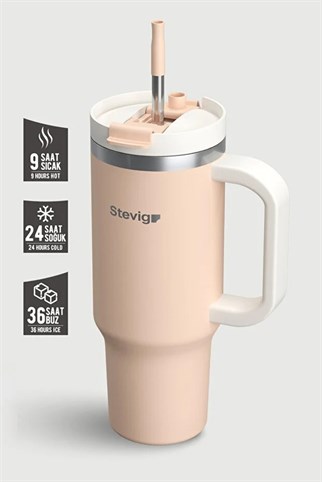 Stevig 2 Moods Tuck-In Tumbler Sızdırmaz Çelik Termos Bisque 900 ml